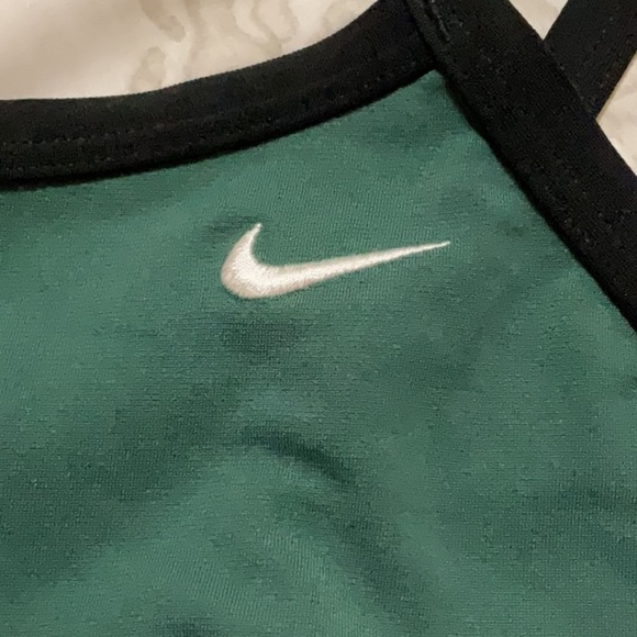 Nike Gorge Green Hydrastrong Racerback One Piece Performance Swimsuit Size 10 - Picture 6 of 10